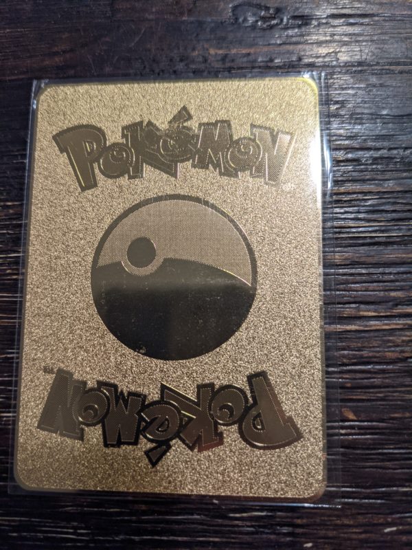 Gold Charmander Bulbasaur Squirtle Gx Metal Collector S Replica