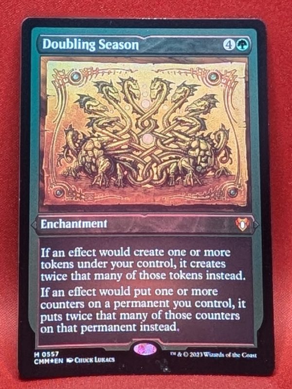 Etched Foil Doubling Season From Commander Masters Mtg Proxy