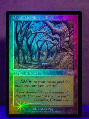 FOIL Gaea's Cradle from Judge Promo MTG Proxy