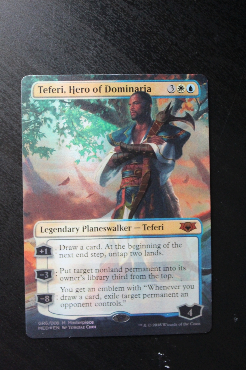 Foil Teferi Hero Of Dominaria From Guilds Of Ravnica Mythic Edition Magic The Gathering Mtg Proxy Card