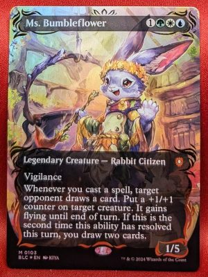 RAISED FOIL Ms. Bumbleflower (Borderless) from Bloomburrow MTG Proxy