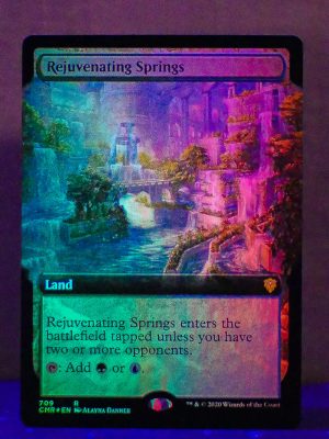 FOIL Rejuvenating Springs (Extend Art) from Commander Legends Proxy