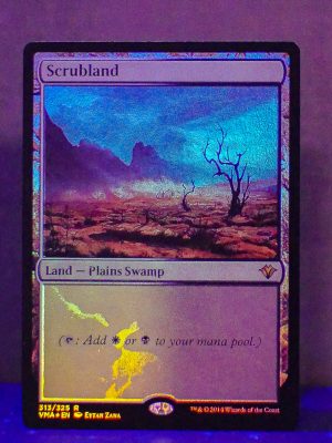 FOIL Scrubland from Vintage Masters Proxy
