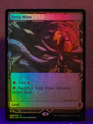 FOIL Strip Mine from Zendikar Rising Expedition MTG Proxy