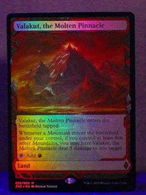 FOIL Valakut, the Molten Pinnacle from Zendikar Rising Expedition MTG Proxy