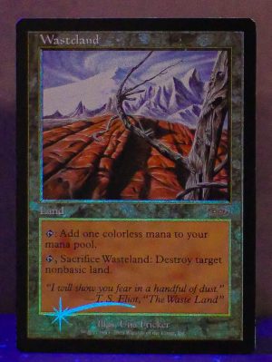 FOIL Wasteland from Magic Player Rewards MTG Proxy