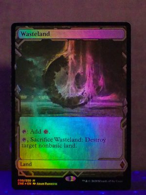 FOIL Wasteland from Zendikar Rising Expedition MTG Proxy