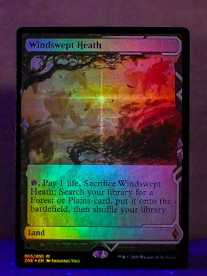 FOIL Windswept Heath from Zendikar Rising Expedition MTG Proxy