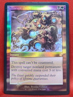 FOIL Abrupt Decay from Time Spiral: Remastered Magic the Gathering Proxy