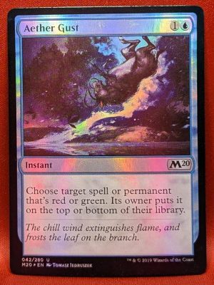 FOIL Aether Gust from Magic 2020 MTG Proxy