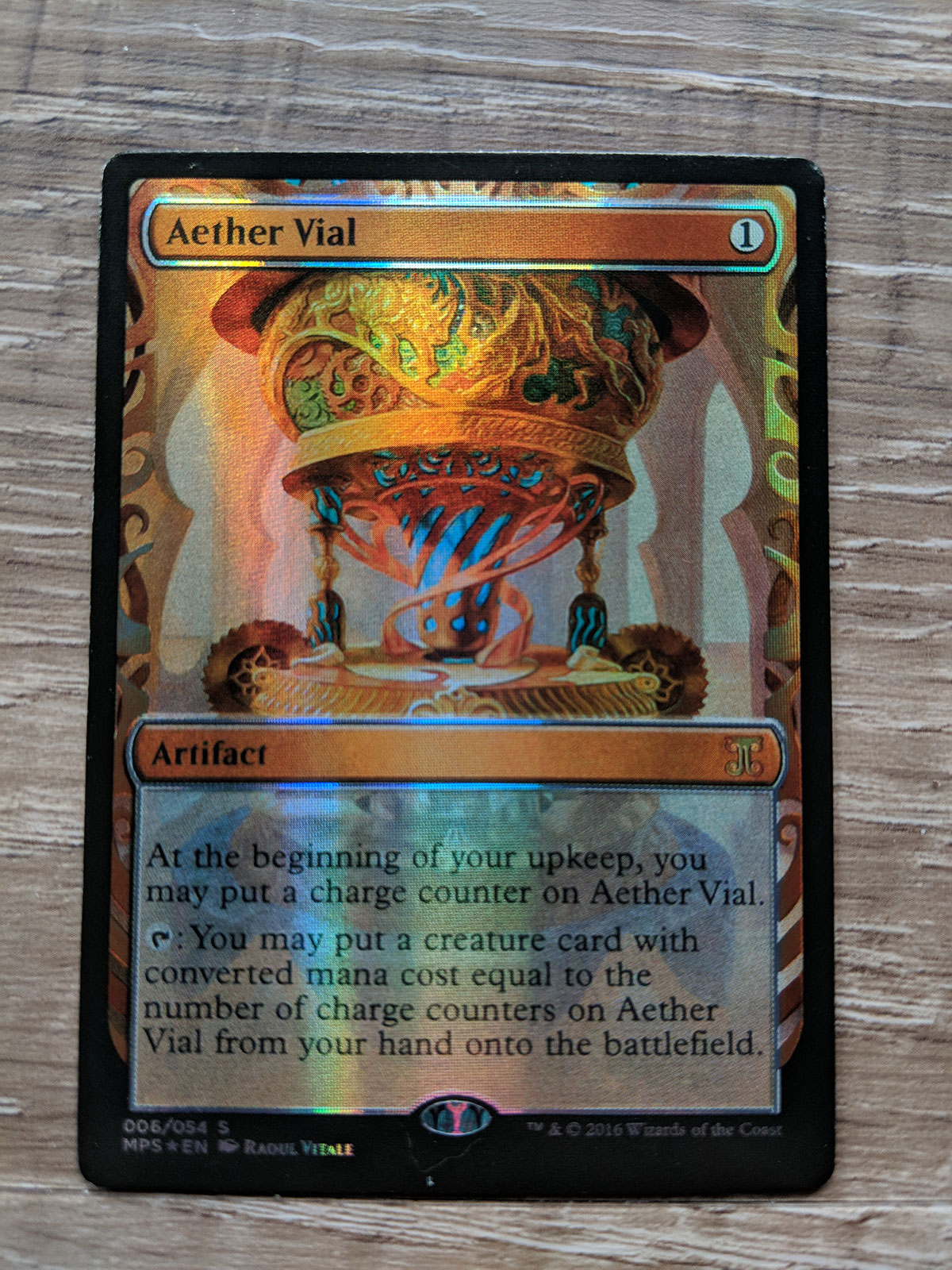 FOIL Aether Vial from Kaladesh Invention Magic the Gathering MTG
