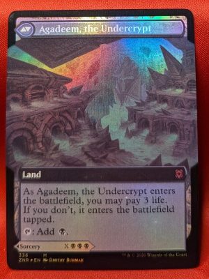 FOIL Agadeem's Awakening (Extended Art) from Zendikar Rising MTG Proxy