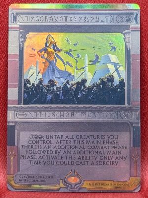 FOIL Aggravated Assault from Amonkhet Invocations Magic the Gathering Proxy