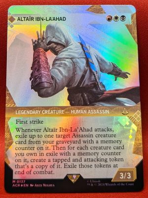 FOIL Altair Ibn-La'Ahad (Showcase) from Universes Beyond: Assassin's Creed MTG Proxy