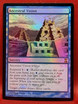 FOIL Ancestral Vision from Time Spiral MTG Proxy