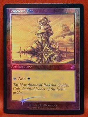 FOIL Ancient Den from Time Spiral: Remastered MTG Proxy