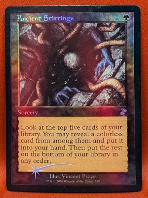 FOIL Ancient Stirrings from Time Spiral: Remastered MTG Proxy