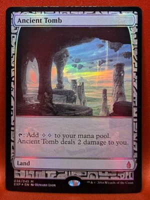 FOIL Ancient Tomb from Zendikar Expedition MTG Proxy