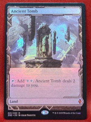 FOIL Ancient Tomb from Zendikar Rising Expedition Magic the Gathering Proxy