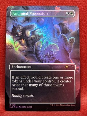 FOIL Anointed Procession from Secret Lair Drop Magic the Gathering Proxy