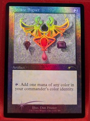 FOIL Arcane Signet (Retro Border) from Secret Lair Drop Series Magic the Gathering Proxy