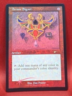 ETCHED FOIL Arcane Signet (Retro Border) from Secret Lair Drop Series MTG Proxy