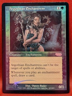 FOIL Argothian Enchantress from Judge Promo MTG Proxy