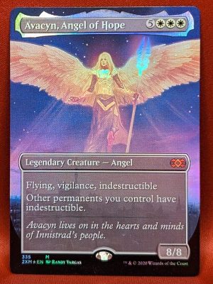 FOIL Avacyn, Angel of Hope (Borderless) from Double Masters MTG Proxy