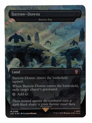 SURGE FOIL Barrow-Downs - Bojuka Bog from Commander: The Lord of the Rings: Tales of Middle-earth MTG Proxy