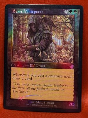 FOIL Beast Whisperer from Time Spiral: Remastered MTG Proxy