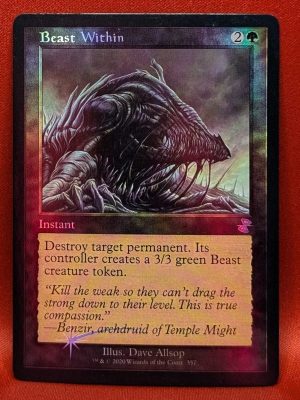 FOIL Beast Within from Time Spiral: Remastered MTG Proxy