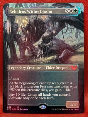 FOIL Beledros Witherbloom (Borderless) from Strixhaven: School of Mages MTG Proxy