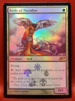 FOIL Birds of Paradise from Magic 2011 Buy-a-Box Promo MTG Proxy