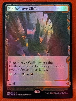 FOIL Blackcleave Cliffs from Zendikar Rising Expedition MTG Proxy