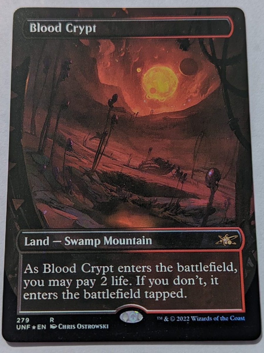 FOIL Blood Crypt (Borderless) from Unfinity Proxy