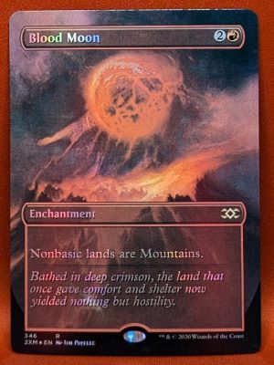 FOIL Blood Moon (Borderless) Box Topper from Double Masters MTG Proxy