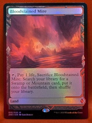 FOIL Bloodstained Mire from Zendikar Rising Expedition MTG Proxy