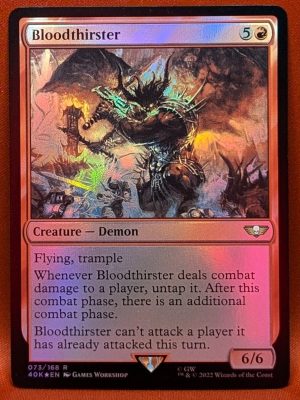 FOIL Bloodthirster from Universes Beyond: Warhammer 40,000  MTG Proxy