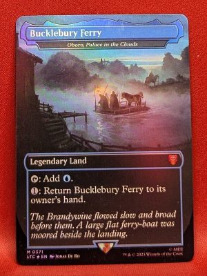 FOIL Bucklebury Ferry (Oboro, Palace in the Clouds) from Commander: The Lord of the Rings: Tales of Middle-earth Magic the Gathering Proxy