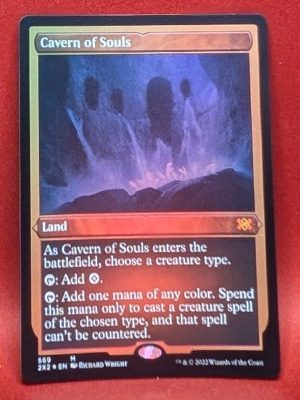 ETCHED FOIL Cavern of Souls from Double Masters MTG Proxy