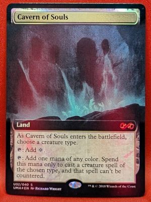 FOIL Cavern of Souls (Borderless) from Ultimate Masters Box Topper MTG MTG Proxy