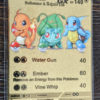 Pikachu, Eevee, Squirtle, Bulbasaur and Charmander Custom Metal