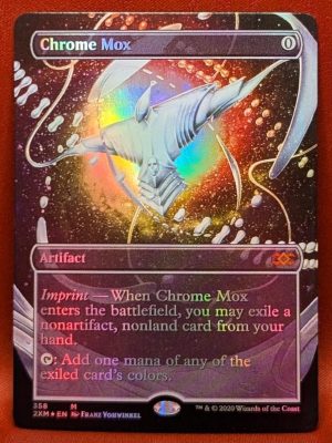 FOIL Chrome Mox (Extended Art) Box Topper from Double Masters MTG Proxy