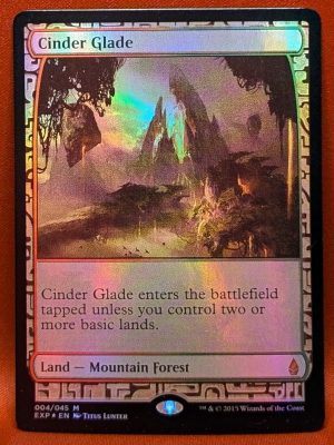 FOIL Cinder Glade from Zendikar Expeditions MTG Proxy