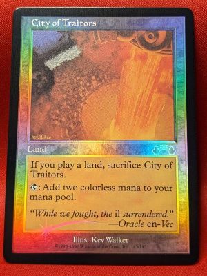 FOIL City Of Traitors from Exodus MTG Proxy