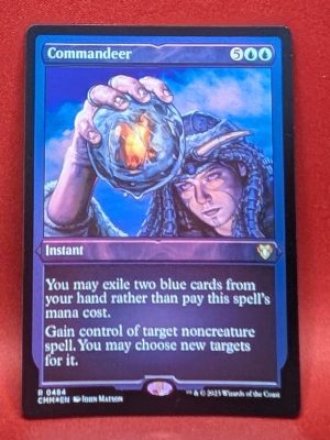 ETCHED FOIL Commandeer from Commander Masters MTG Proxy