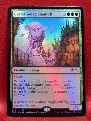 FOIL Craterhoof Behemoth (375) from Secret Lair Drop Series Magic the Gathering Proxy