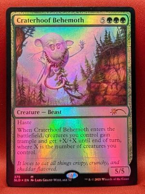 FOIL Craterhoof Behemoth (375) from Secret Lair Drop Series MTG Proxy