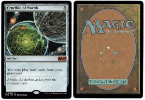 Crucible of Worlds from Core Set 2019 Magic the Gathering Proxy