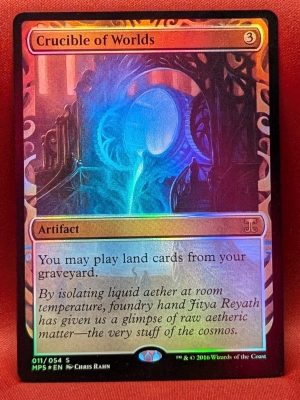 FOIL Crucible of Worlds from  Kaladesh Invention MTG Proxy